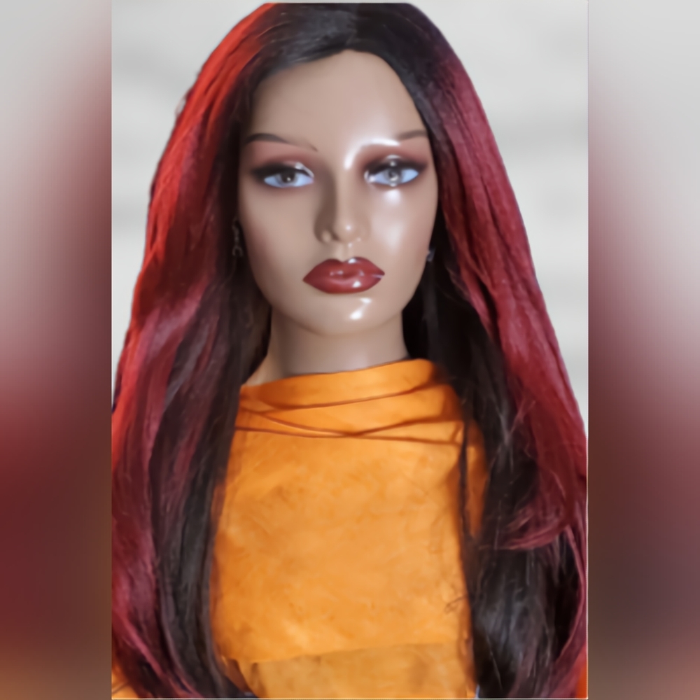 Burgundy Ombre Wig